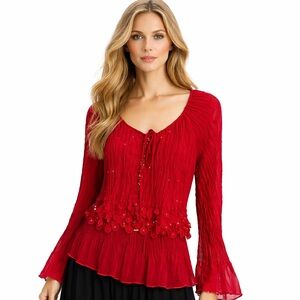Chic Scarlet Women's Blouse